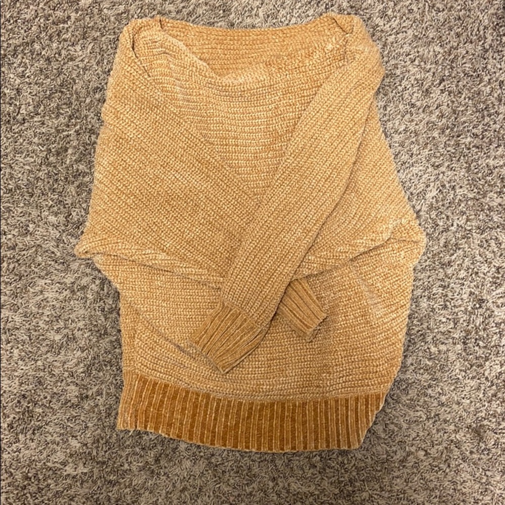 Oversized Off Shoulder Knitted Sweater